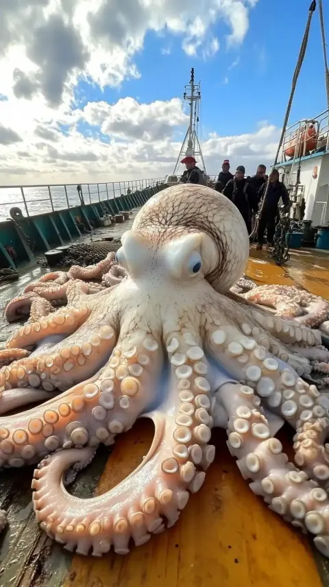 Giant Octopus on Tanker