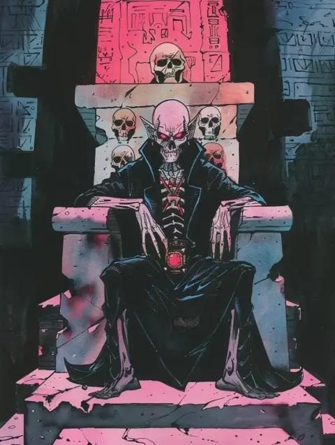 Occult Necromancer Illustration