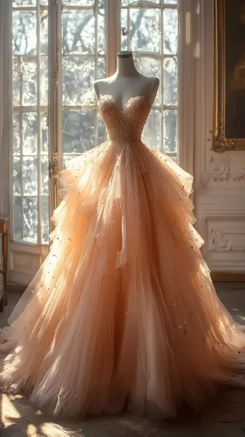 Pastel Gown in Atelier
