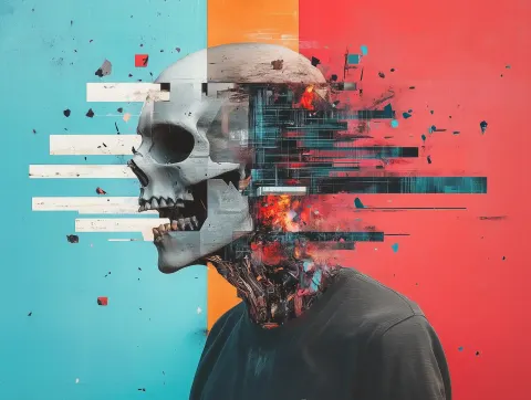 Glitch Cyber Zombie Fusion
