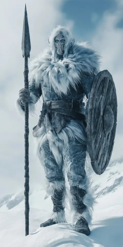 Ice Viking with Spear