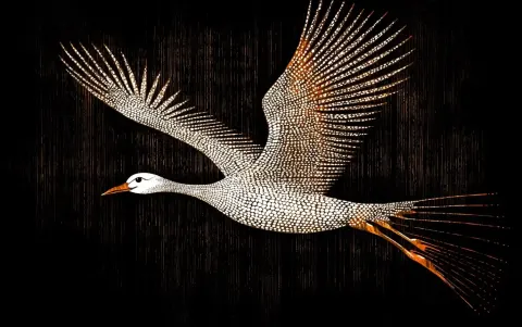 Gouache Goose on Gander