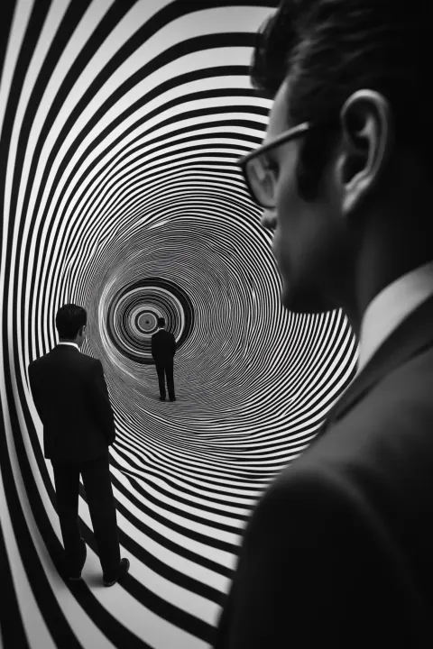 Striped Optical Illusion Photography