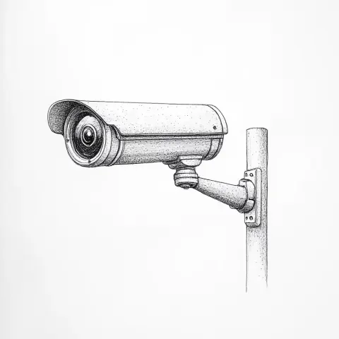 Realistic Security Camera Drawing