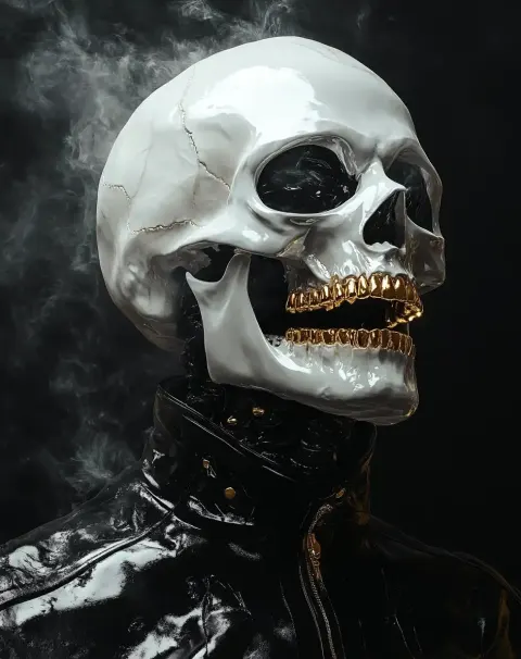 Hyper-Realistic Skull in Latex