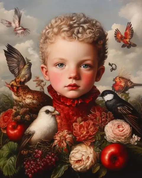 Baroque Pop Artist Portrait