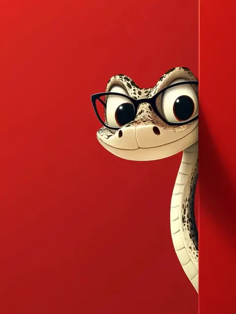 Disney Snake in Red