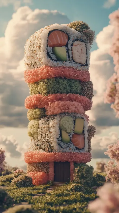 Sushi House in Pastels