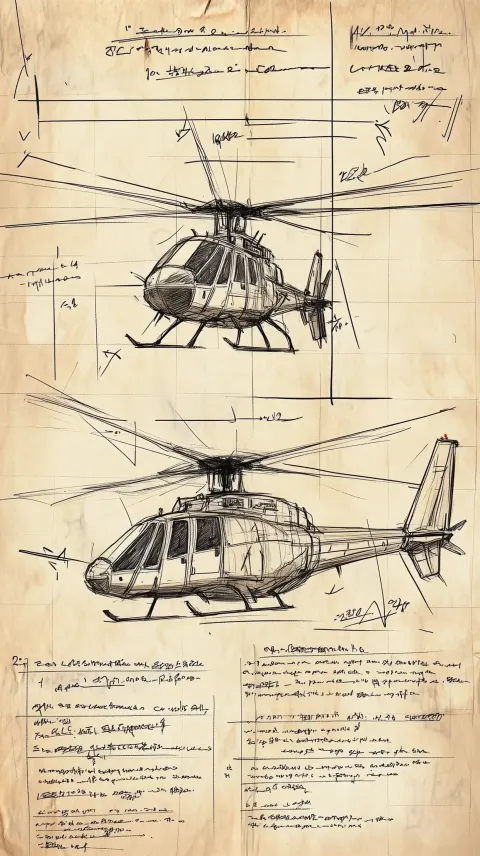 Helicopter Blade Sketch Notes
