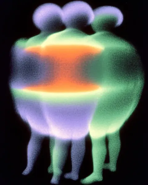 Glowing Silhouettes in Chaos