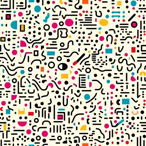Retro Minimalist Line Art