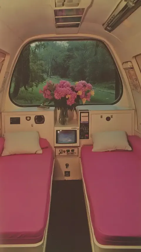 Iridescent 80s Spaceship Bedroom