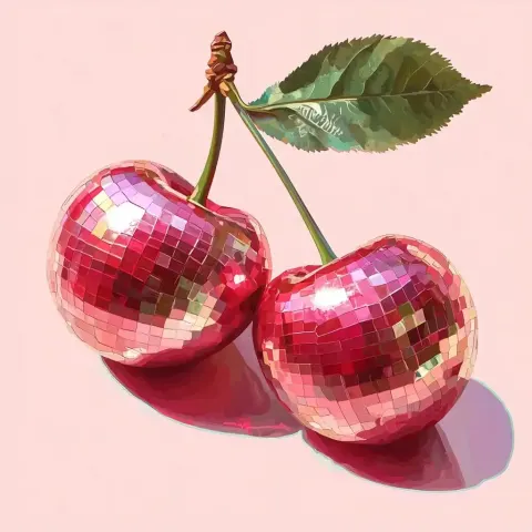 Mirrored Cherries in Oil