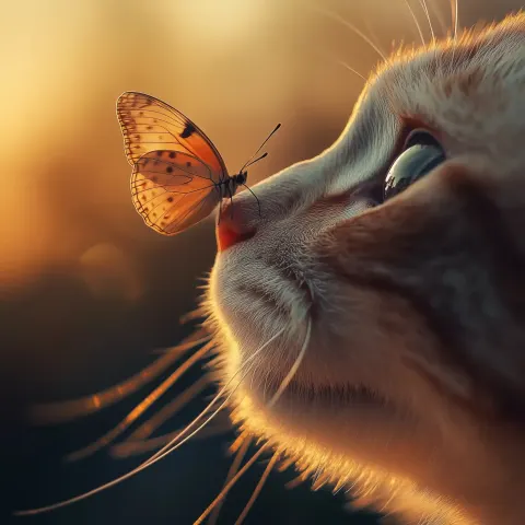 Macro Cat Nose Butterfly
