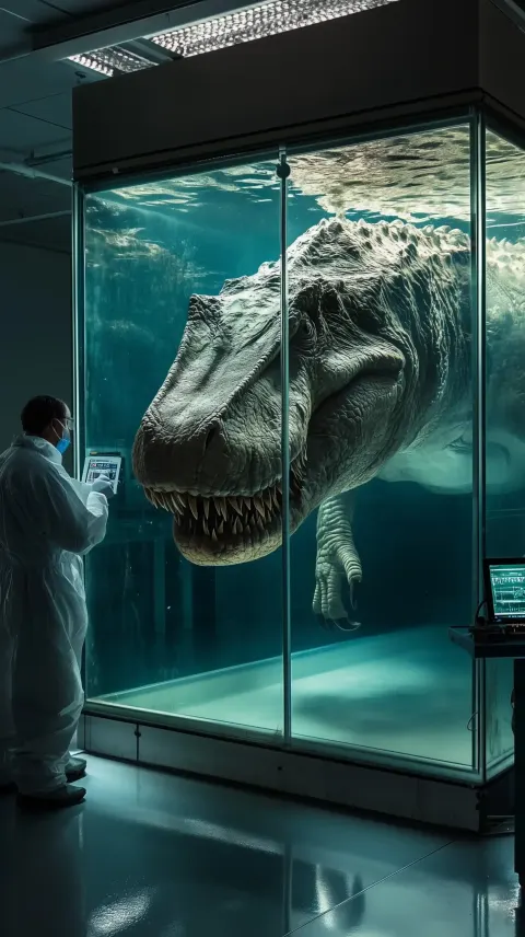 Sarcosuchus in Laboratory Tank