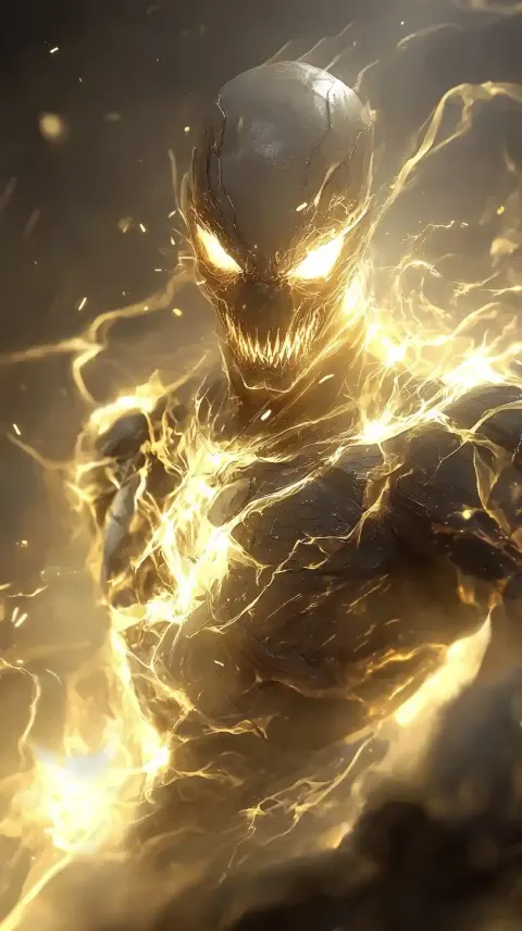 Luminous Venom Entity Illustration