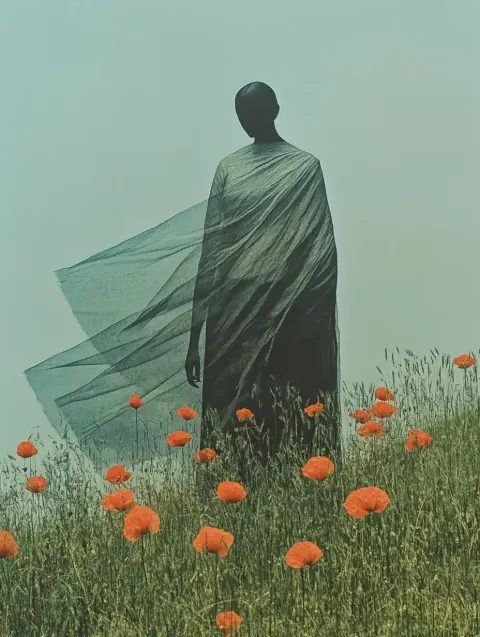 Renaissance Woman in Fields