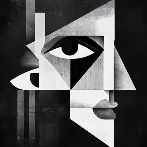Geometric Minimalist Blind Eyes