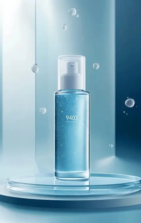 Suspended Skincare Bottle Display