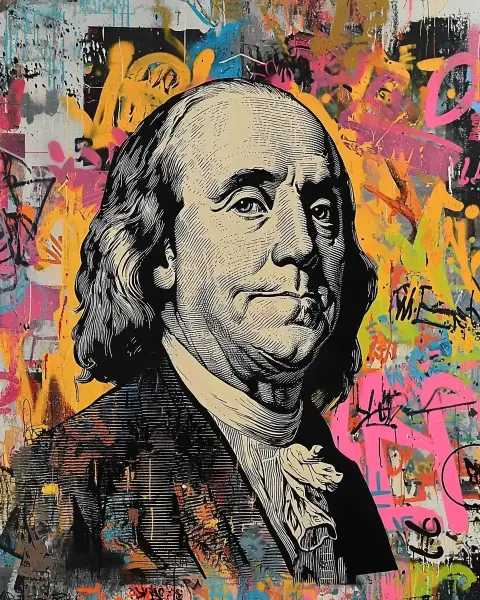 Franklin Amidst Street Art