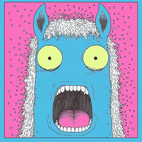 Insane Horse Pen Illustration