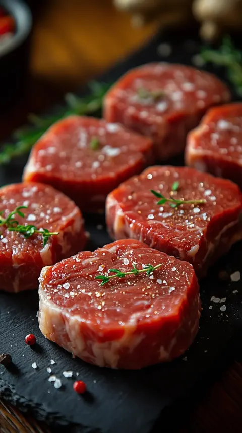 Elegant Steaks on Slate