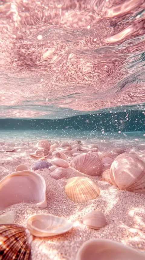 Surreal Underwater Beach Scene