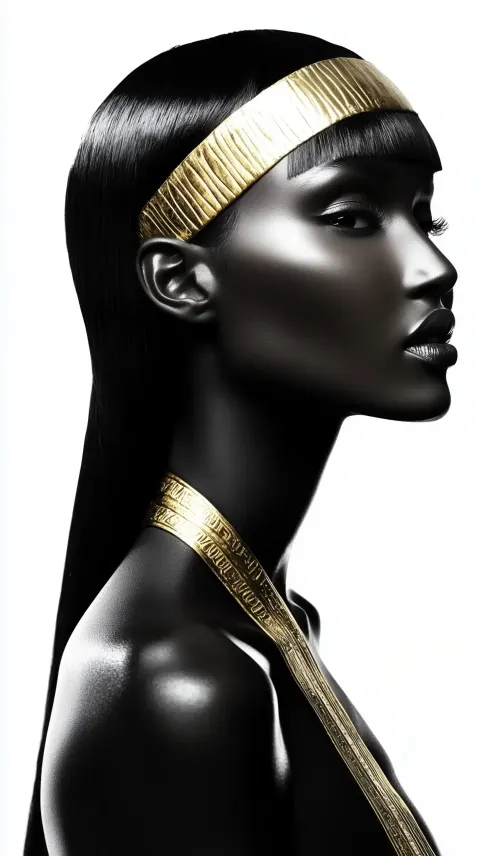 Metallic Egyptian Shoulder Design