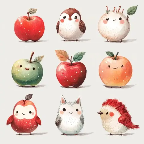 Anthropogenic Apple-Animal Graffiti