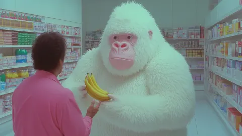 Detailed 90s Gorilla Photo