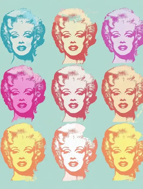 Marilyn Screenprint in Pastels