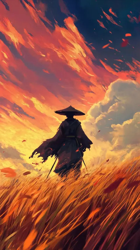 Robed Man in Field