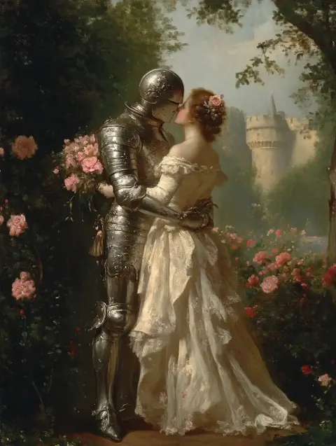 Rococo Knight and Bride