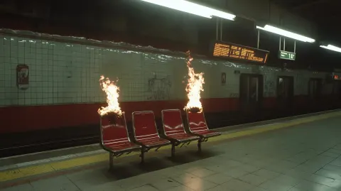 Burning Seats in Station