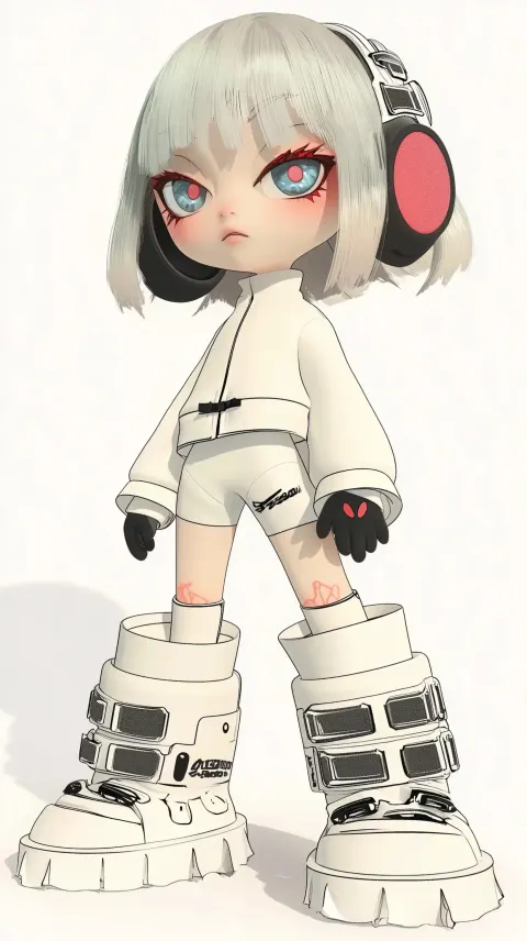 Chibi Japanese Girl Render