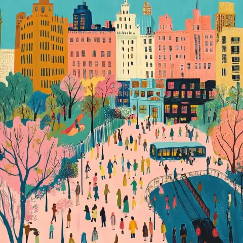 Quirky Spring in Central Park