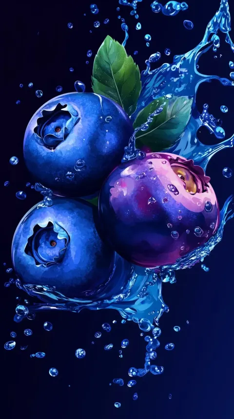 Graffiti Blueberries Explosion