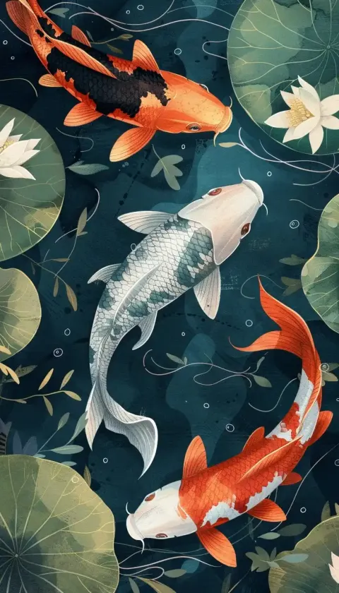Koi Fish Vector Design