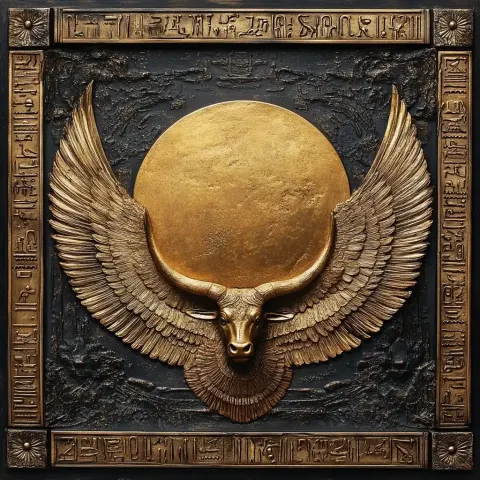Egyptian Sun Disk Frame
