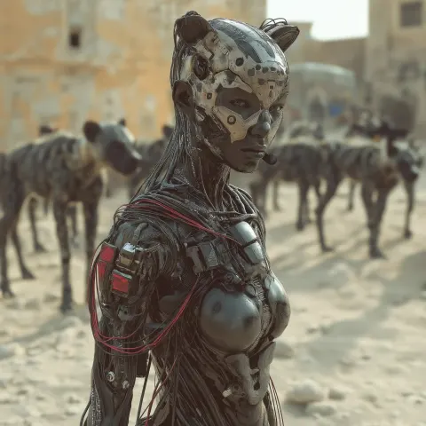 Cyborg Bedouin Among Hyenas