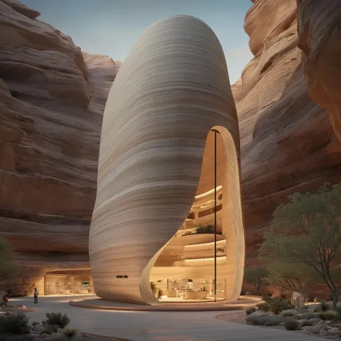 Surreal Nike Store Tower