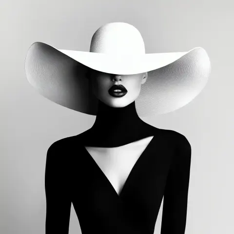Monochrome Fashion Portrait