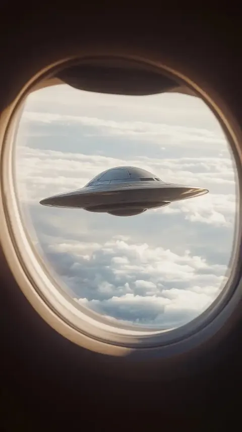 UFO View from Airplane