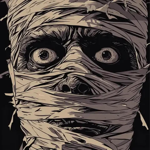 Vector Mummy Bandages Detail