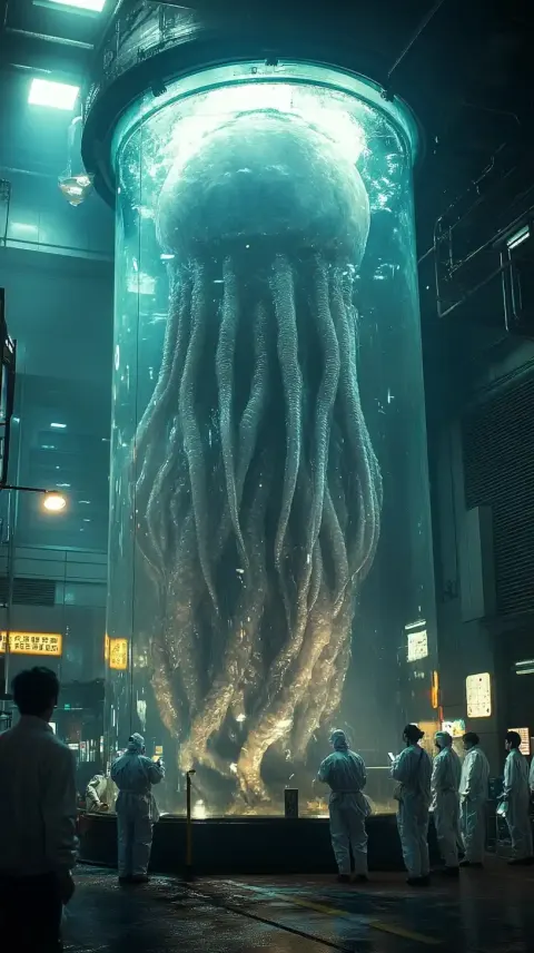 Cinematic Tentacle Creature Display