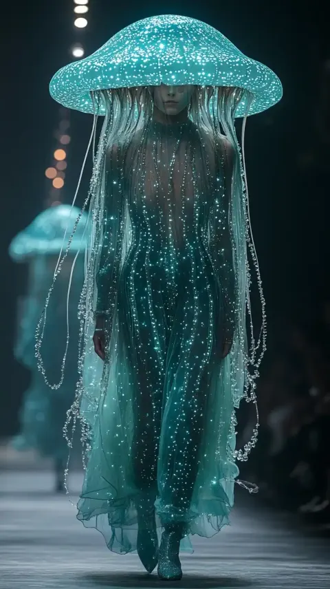 Jellyfish Costume on Runway
