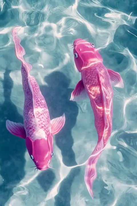 Hyper-Realistic Koi in Water