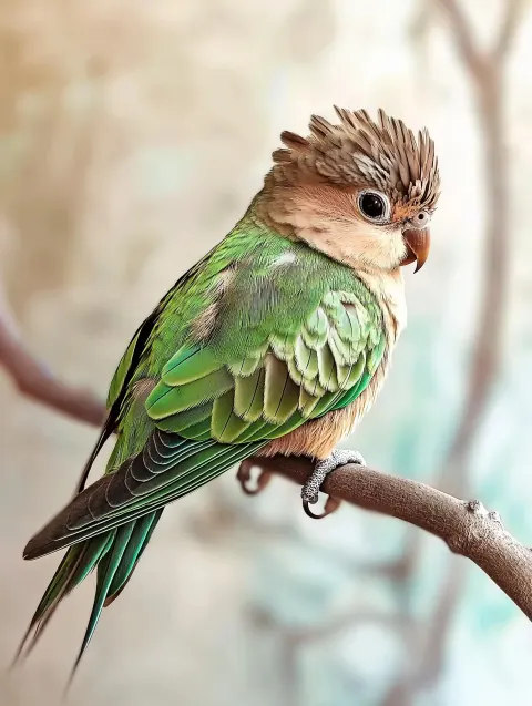 Pompadour Lovebird Chaos Art