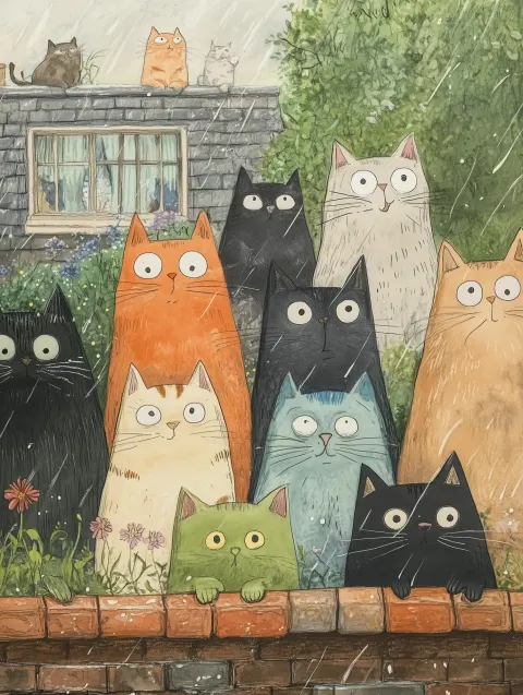 Briggs Warm Cat Illustrations