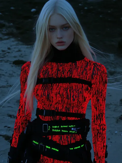 Cyberpunk Model in Fashion